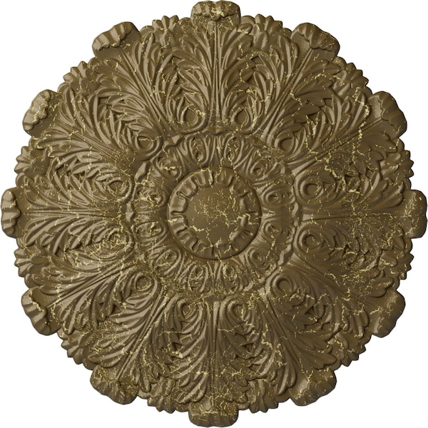 Ekena Millwork Durham Ceiling Medallion (Fits Canopies up to 4 1/4"), 31"OD x 1 1/2"P, Mississippi Mud Crackle CM31DUMMC - main
